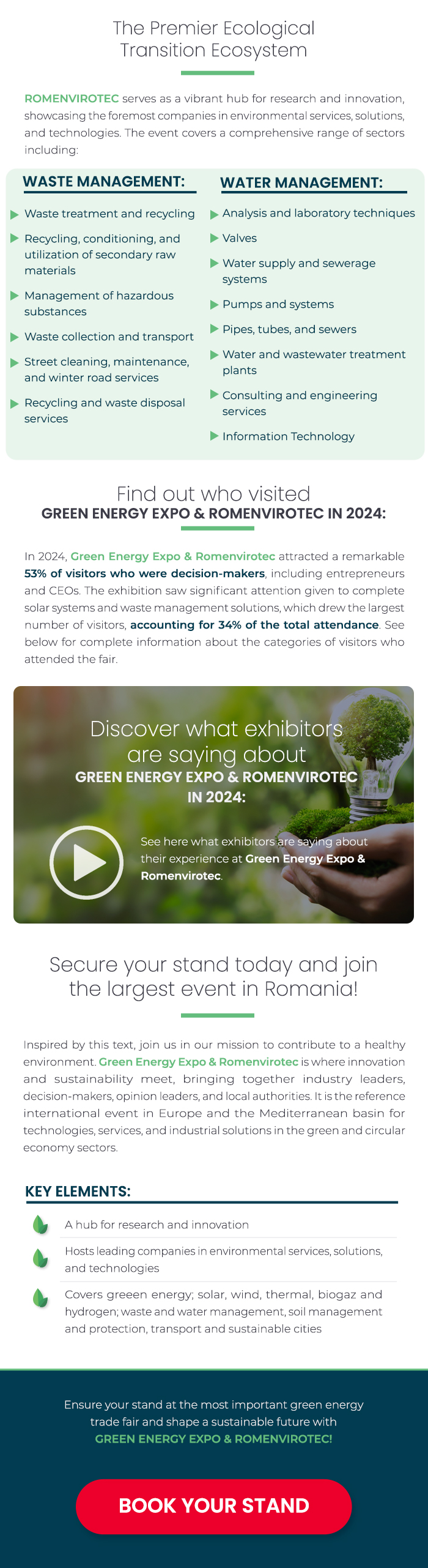 GREEN ENERGY EXPO & ROMENVIROTEC!