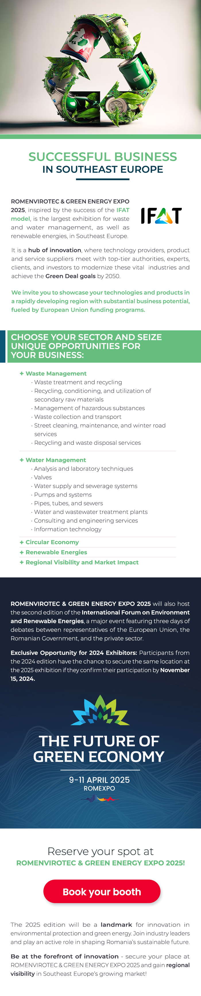 GREEN ENERGY EXPO & ROMENVIROTEC!