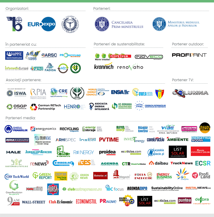 Parteneri Green Energy Expo & Romenvirotec 2025