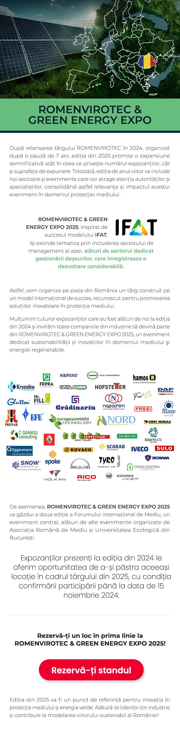 GREEN ENERGY EXPO & ROMENVIROTEC!