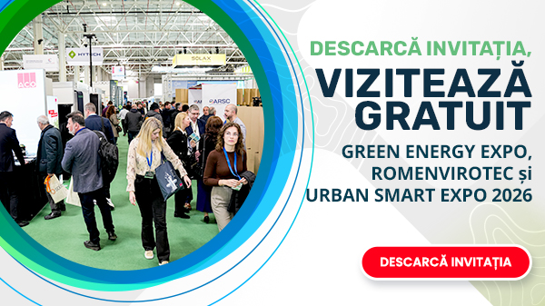 DESCARCĂ INVITAȚIA, vizitează gratuit GREEN ENERGY EXPO, ROMENVIROTEC și URBAN SMART EXPO 2026