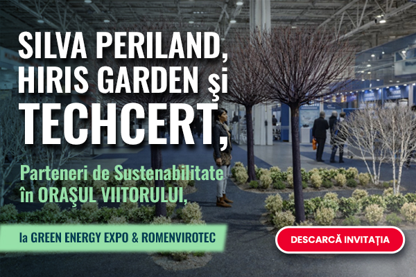 HIRIS Garden, Periland Silva şi TECHCERT, Parteneri de Sustenabilitate în ORAŞUL VIITORULUI, la GREEN ENERGY EXPO & ROMENVIROTEC