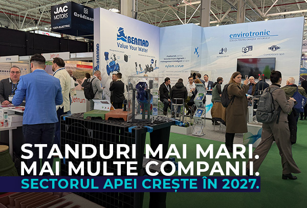 Standuri mai mari. Mai multe companii. Sectorul Apei crește în 2027.