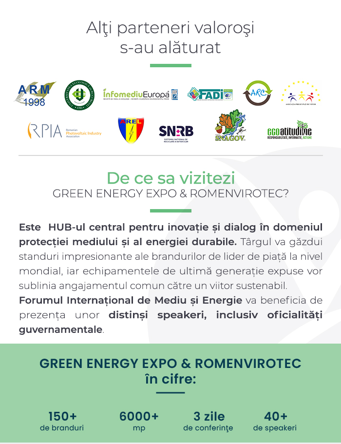 GREEN ENERGY EXPO & ROMENVIROTEC!